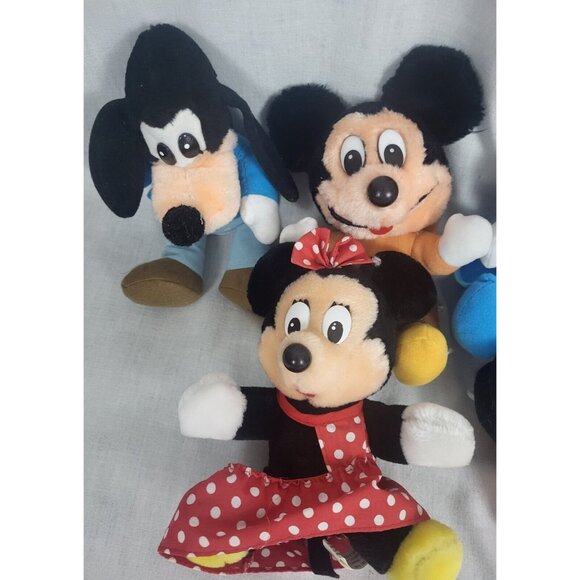 Set Of 9 Disney babies baby Mickey Mouse Minnie Goofy Donald & Daisy Duck Plush - Picture 4 of 8